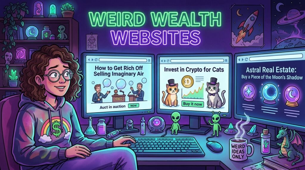 Weird Wealth Websites